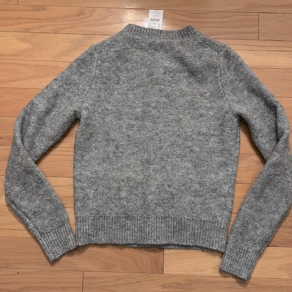 J. Crew | Gray/Metallic Cardigan Sweater | Diamond Buttons | size XS | NWT - Picture 7 of 7